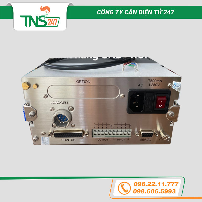 Mặt sau đầu hiển thị cân Cas NT501A